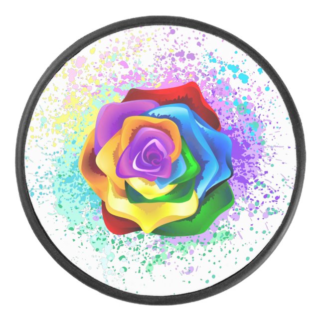 Rose arc-en-ciel coloré (Devant)