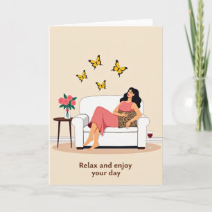 Rose Armchair Mother Day Card