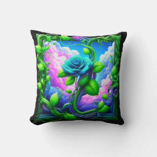 Rose Art Throw Pillow