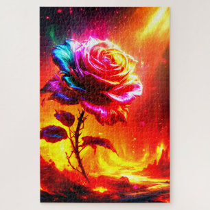 Rose Artwork Jigsaw Puzzle