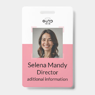 Rose | Badge de sécurité de l'entreprise Photo d'i