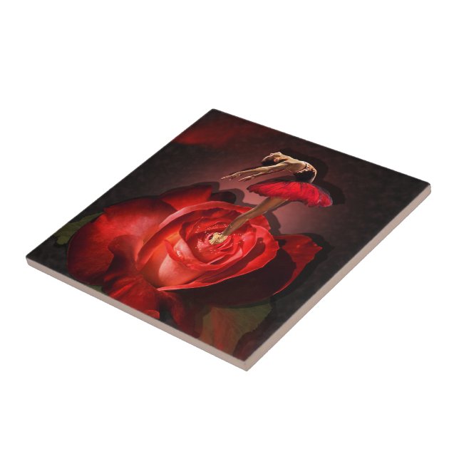 Rose Ballerina - Carreaux en céramique (Côté)