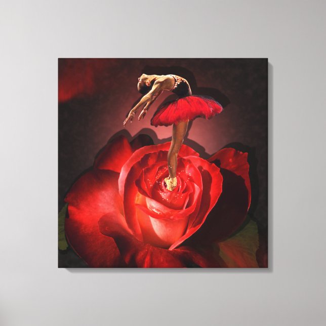 Rose Ballerina - Toile enveloppée (Recto)