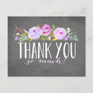 Rose Banner   Thank You Card