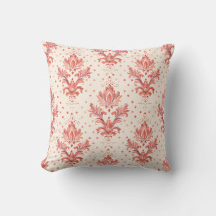Rosé Baroque Elegance Princesscore Throw Pillow