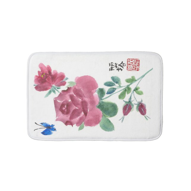 Rose Bath Mat (Front)