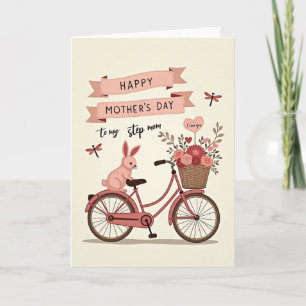 Rose Bicycle Mothers Day Card