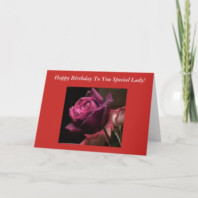 Rose Birthday Card (Front)