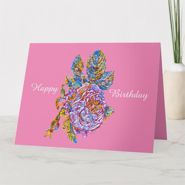 Rose Birthday Card (Front)