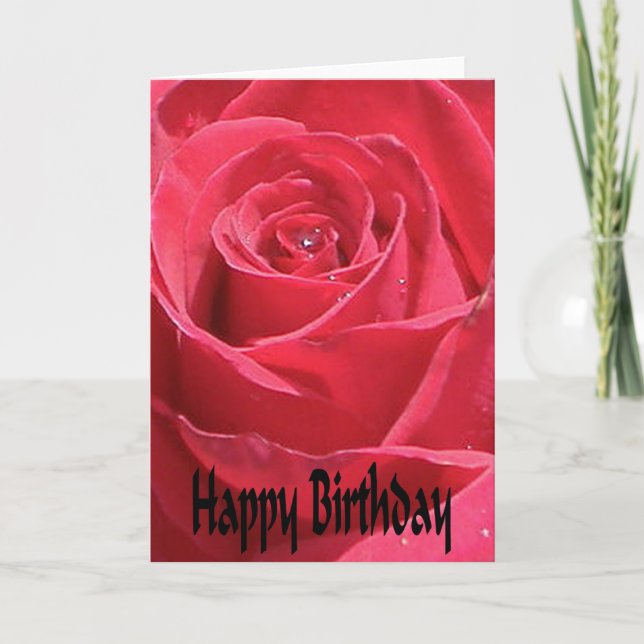 Rose Birthday Card (Front)