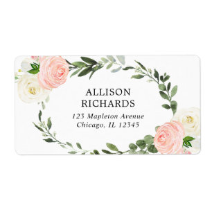 Rose blanc et vert fleuri
