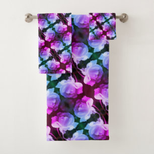 Rose blanche avec Raindrops Art Floral Abstrait