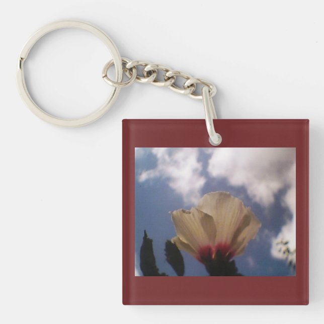 Rose blanche bordeaux (Devant)