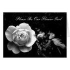 Rose blanche S'il vous plaît être notre Flower Gir