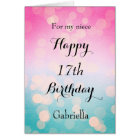 Rose Bleu Bokeh Niece 17e anniversaire