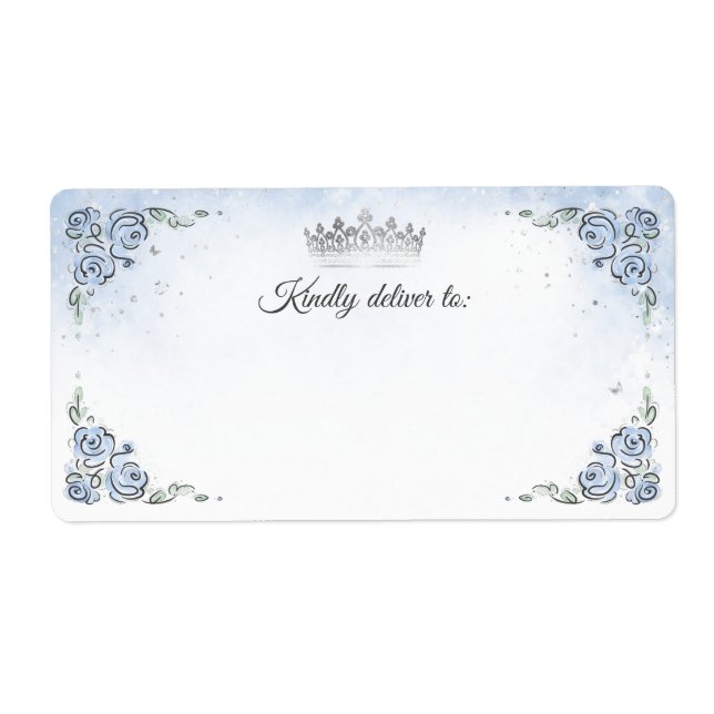 Rose bleu clair Silver Princess Crown Shipping (Devant)