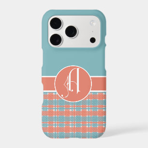 Rose & Bleu, Plaid & Solide Monogramme A