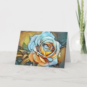 Rose Bloom Paint 1 Art Note Card