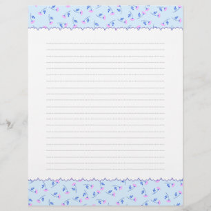 Rose Blue Letter Head Letterhead