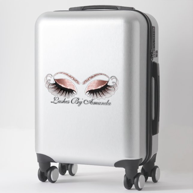 Rose Blush Makeup Artist Lashes Extension Name (Suitcase)