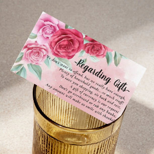 Rose Blush Money Over Cadeaux Fonds nuptiaux Carte