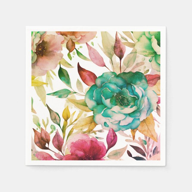 Rose Blush Vintage Style  Napkin (Front)