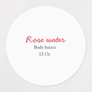 Rose body butter add your text name custom weight
