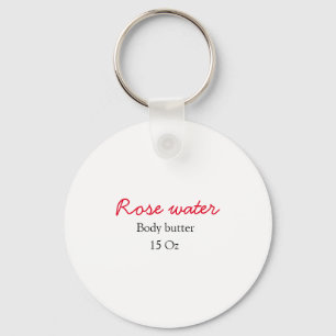 Rose body butter add your text name custom weight  keychain