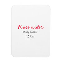 Rose body butter add your text name custom weight 