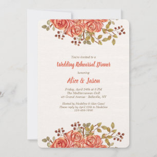 Rose Borders Invitation