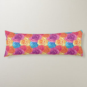 Rose Botanical Apartment Decor Tropical Couch Body Pillow