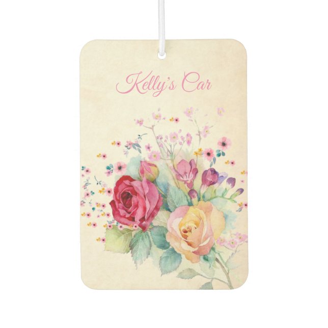 Rose Bouquet Air Freshener (Front)