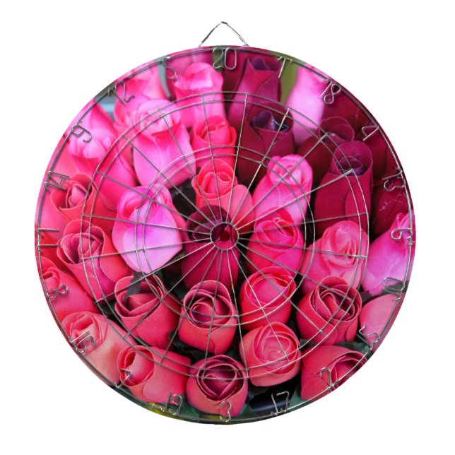 rose bouquet dart board (Front)