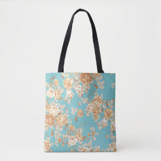Rose bouquet design Seamless pattern with White ba Tote Bag