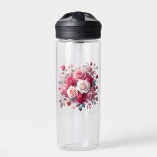 Rose Bouquet Floral Design-62104 Water Bottle