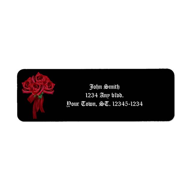 Rose Bouquet Gothic Wedding (Front)