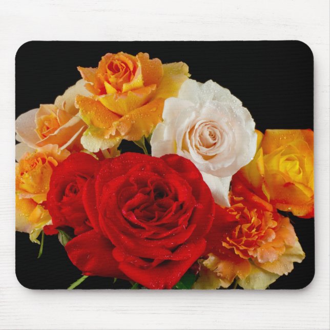 Rose Bouquet Mouse Pad (Front)