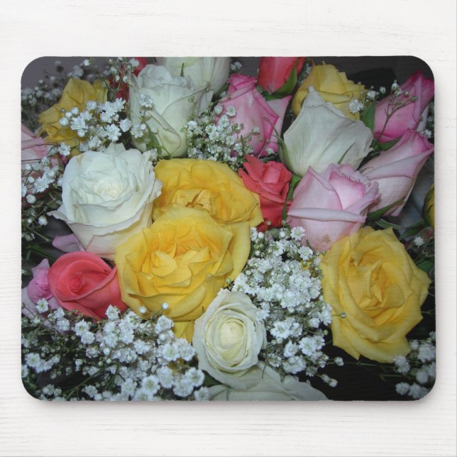 Rose Bouquet Mousepad (Front)