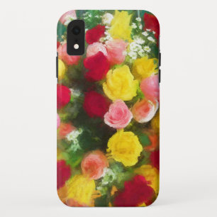 Rose Bouquet Painting - Cute Original Flower Art iPhone XR Case