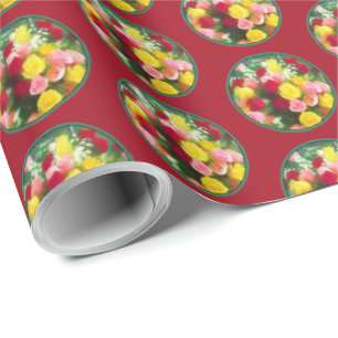 Rose Bouquet Painting - Cute Original Flower Art Wrapping Paper