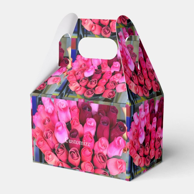 Rose bouquet Thunder_Cove Favor Box (Front Side)