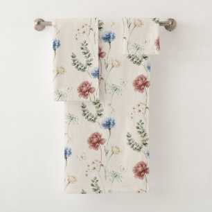 Rose Bourgogne Fleurs Blanches Bleues Papillon