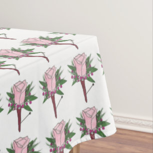 Rose Boutonniere Mariage Prom Fleur Nappe