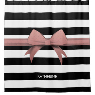 Rose Bow and Stripes