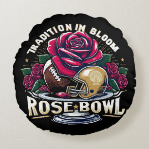 rose bowl round pillow