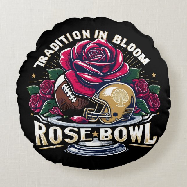 rose bowl round pillow (Front)