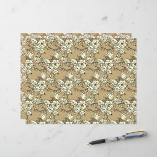Rose Branch Dark GoldCraft Paper