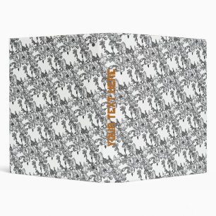 Rose Branch Grey Scale Binder