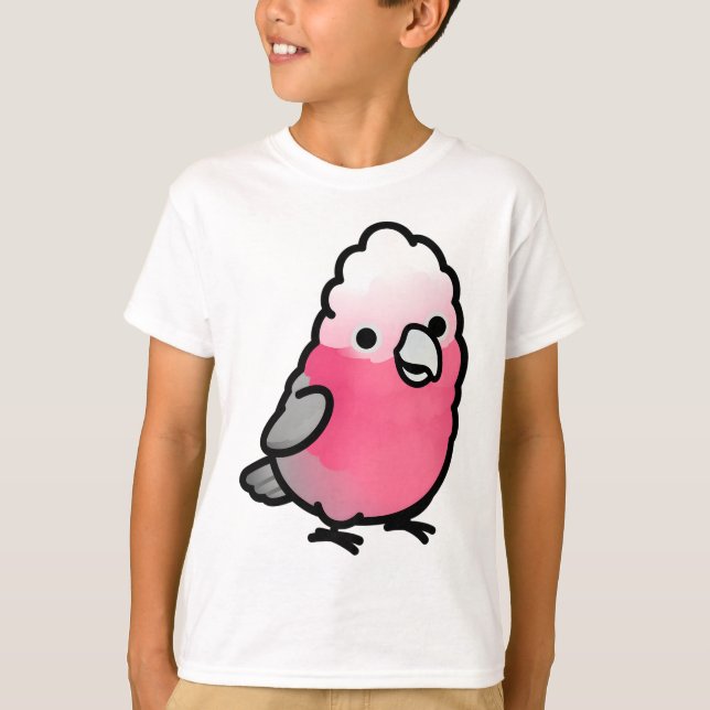 Rose-Breasted Galah Cockatoo T-Shirt (Front)