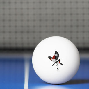 Rose Breasted Grosbeak Cardinal Bird Ping Pong Ball